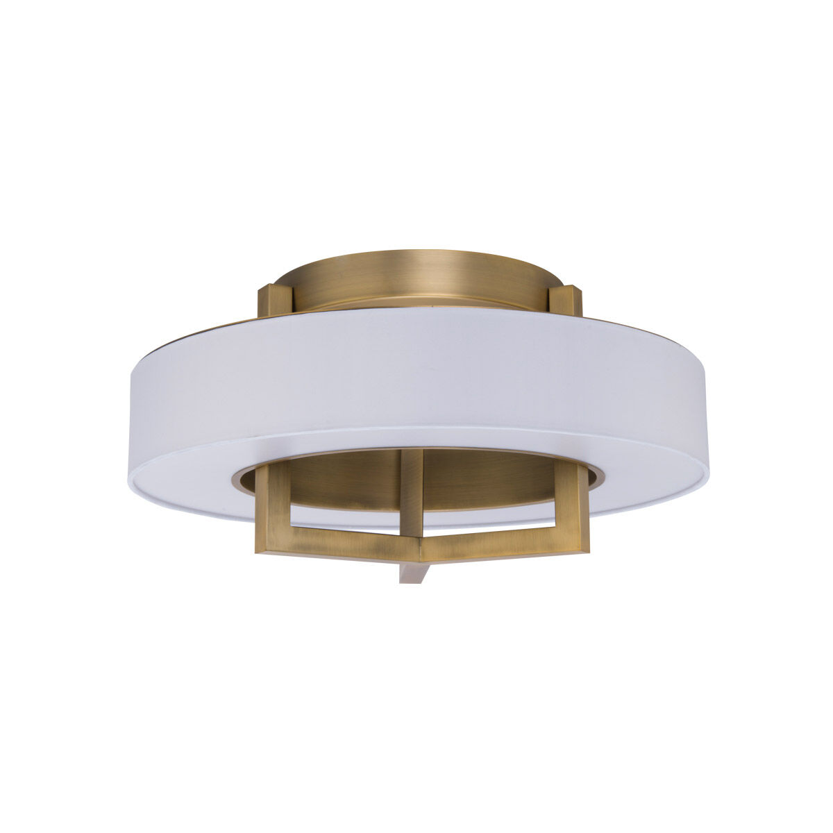 Madison LED 16 inch Brushed Nickel Flush Mount Ceiling Light, dweLED
