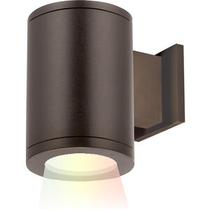 Tube Arch LED 7 inch Bronze Outdoor Wall Light in 85, Spot, Color Changing, Straight Up/Down
