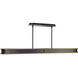 Longboard LED 48.13 inch Black Aged Brass Linear Pendant Ceiling Light, dweLED