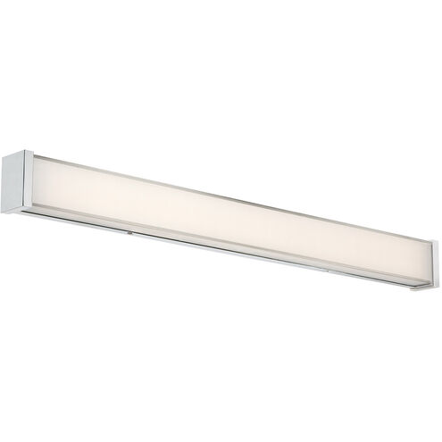 Svelte LED 34.5 inch Chrome Bath Vanity & Wall Light in 2700K, dweLED
