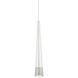 Quill LED 2.34 inch Chrome Pendant Ceiling Light in 3500K, dweLED