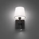 Chloe LED 7.25 inch Black Reading Light Wall Light, dweLED