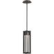 Chamber LED 6 inch Bronze Outdoor Pendant, dweLED