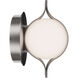 Ellaria LED 6.75 inch Brushed Nickel Wall Sconce Wall Light, dweLED
