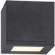 Rubix LED 5 inch Black Outdoor Flush