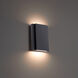 Layne 2 Light 1.75 inch Black ADA Wall Sconce Wall Light in 3500K, dweLED