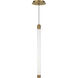 Jedi LED 1.5 inch Aged Brass Pendant Ceiling Light, dweLED