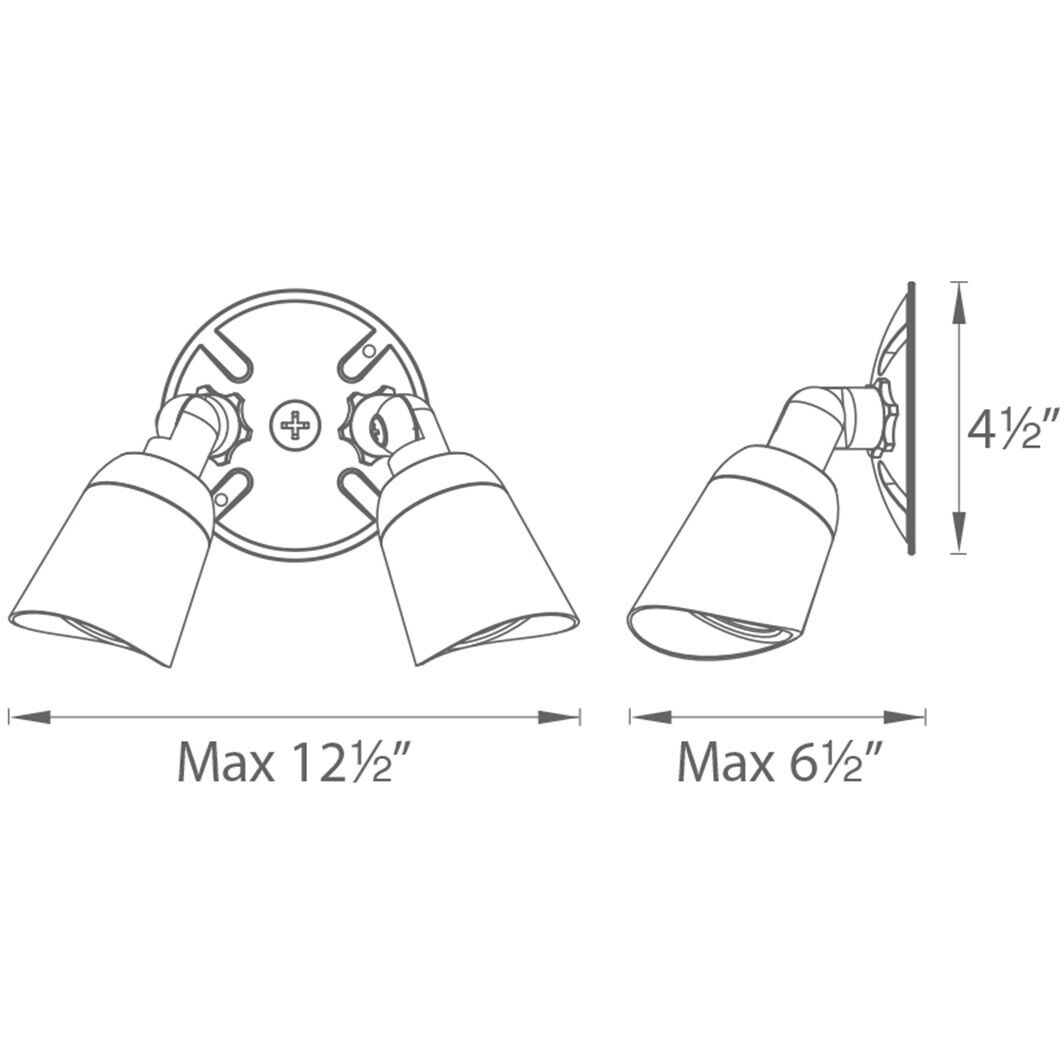 Endurance LED 12.5 inch Black Outdoor Wall Lighting in 5000K, WAC Limited
