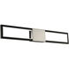 Peekaboo LED 32 inch Black Brushed Nickel Bath Vanity & Wall Light, dweLED