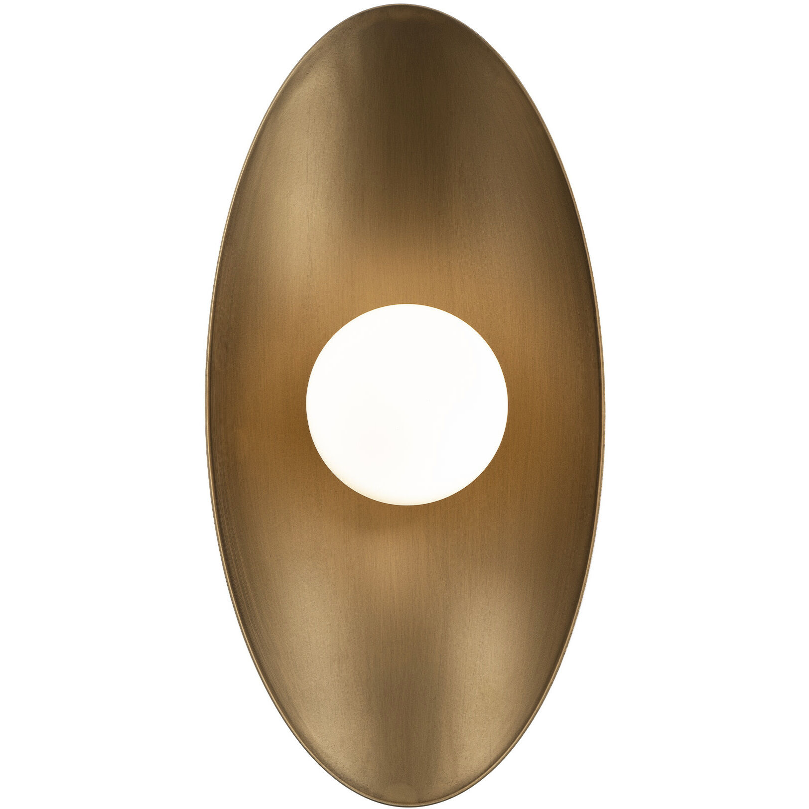 Glamour Wall Sconce Wall Light in 3000K, Aged Brass, dweLED