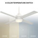 Quade 52 inch Matte White Downrod Ceiling Fan