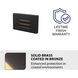 WAC 12V Surface Mounted Step Light LED 5 inch Solid Brass Coated in Bronze ADA Step and Wall Light in 2700K Warm LED, WAC Landscape