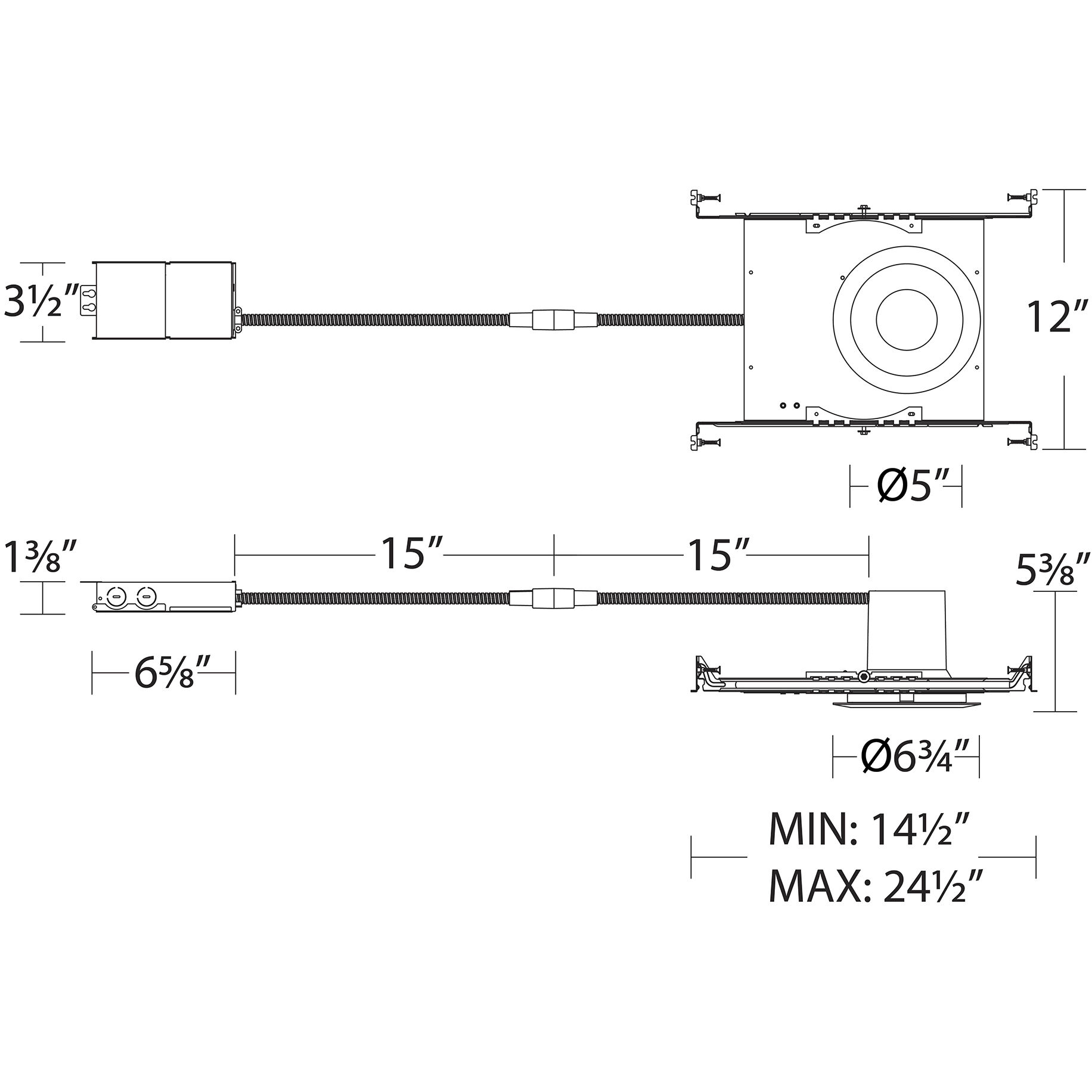 Blaze LED White Complete Kit Recessed Lighting