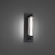 Portos LED 17.88 inch Black Outdoor Wall Light, dweLED