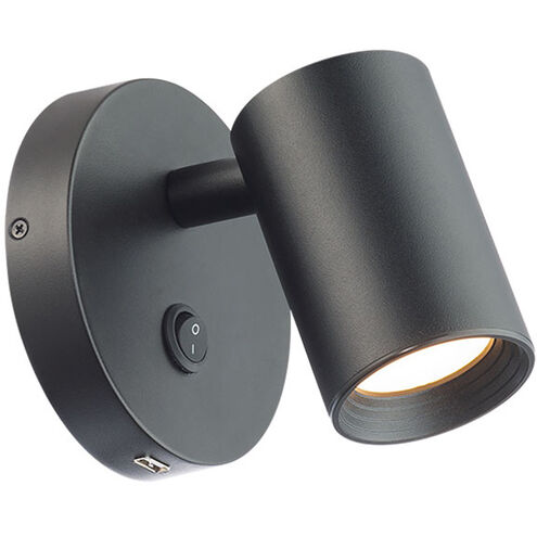 Kepler Reading Light Wall Light in Black, dweLED