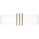 Minibar LED 18 inch Brushed Nickel Bath Vanity & Wall Light, dweLED
