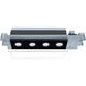 Silo Multiples LED White Black Multiple Recessed Trim in 3000K, White/Black