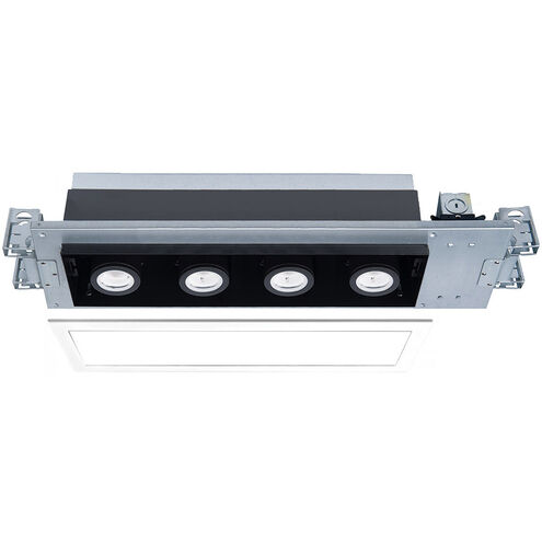 Silo Multiples LED White Black Multiple Recessed Trim in 3000K, White/Black