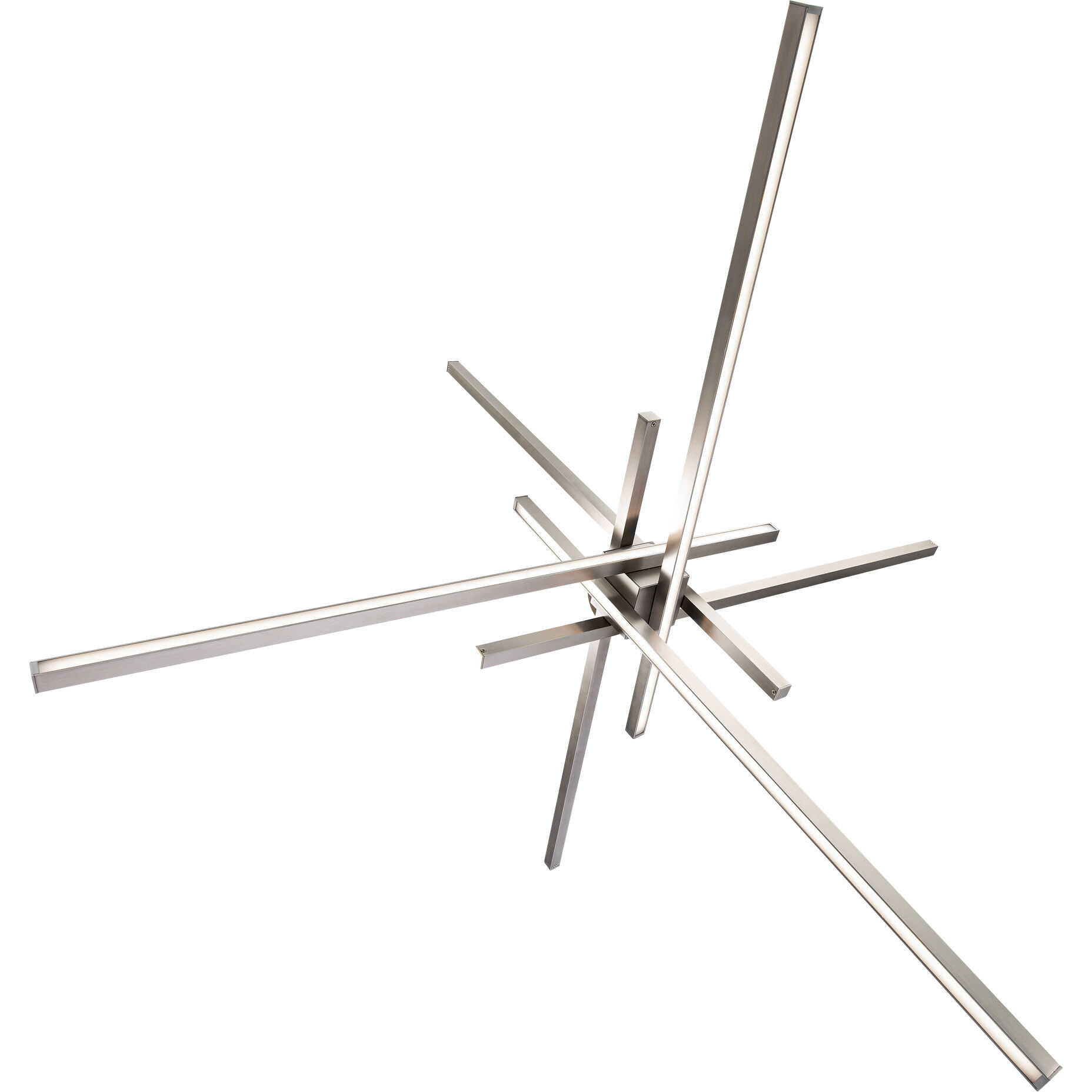 Parallax LED 39 inch Brushed Nickel Pendant Ceiling Light in