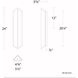 Corte Outdoor Wall Light in 4000K, dweLED