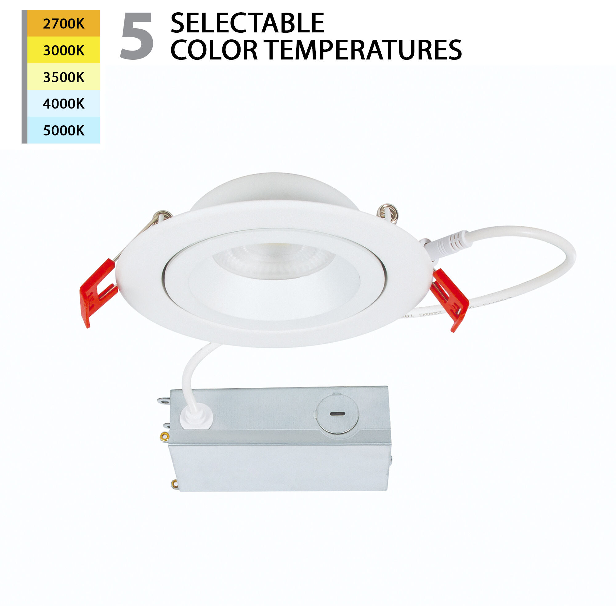 Lotos LED White Complete Kit Recessed Lighting