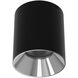 Zoron LED 3.63 inch Black and Chrome Outdoor Ceiling Lighting in Black/Chrome