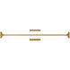 Bifold LED 34.25 inch Aged Brass Bath Vanity & Wall Light, dweLED