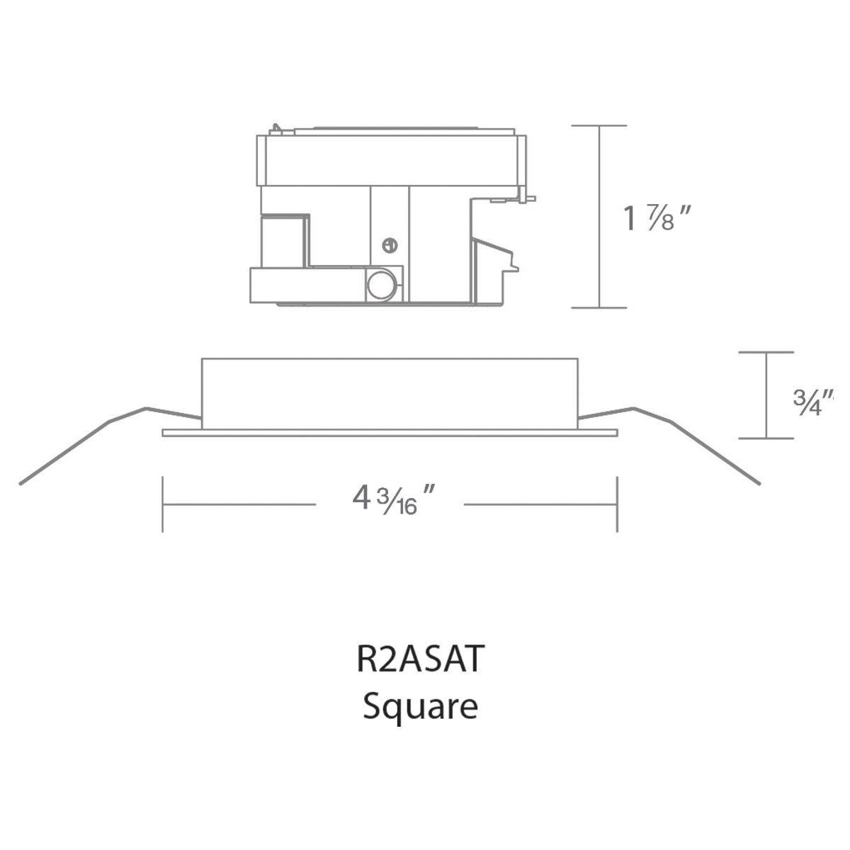 Aether LED White Recessed Lighting in Narrow, 85, 3000K