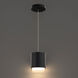 Cloak LED 4.63 inch Black Pendant Ceiling Light in 3000K, dweLED