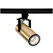 Silo 1 Light 120 Brushed Brass Track Head Ceiling Light in 3500K