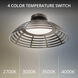 Corlander LED 18 inch Bronze Outdoor Semi-Flush Mount, dweLED