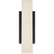Volga 1 Light 3.75 inch Black Wall Sconce Wall Light in 3500K