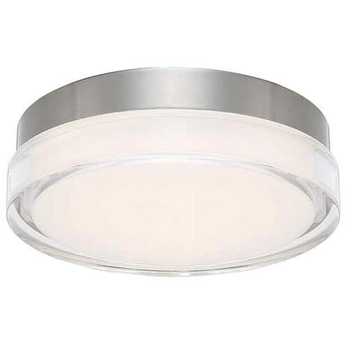 Dot LED 15 inch Stainless Steel Flush Mount Ceiling Light in 2700K, dweLED