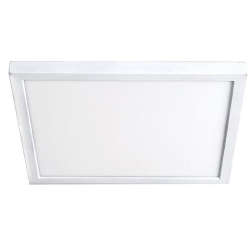 Square LED 11 inch White Flush Mount Ceiling Light in 3500K