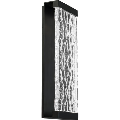 Fusion LED 20 inch Black Outdoor Wall Light, dweLED
