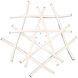 Divergence LED 22.38 inch Chrome Chandelier Ceiling Light, dweLED