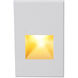 LEDme Step and Wall Lights 277 3.9 watt White On Aluminum Step Light in Amber, LED, 44.62 inch