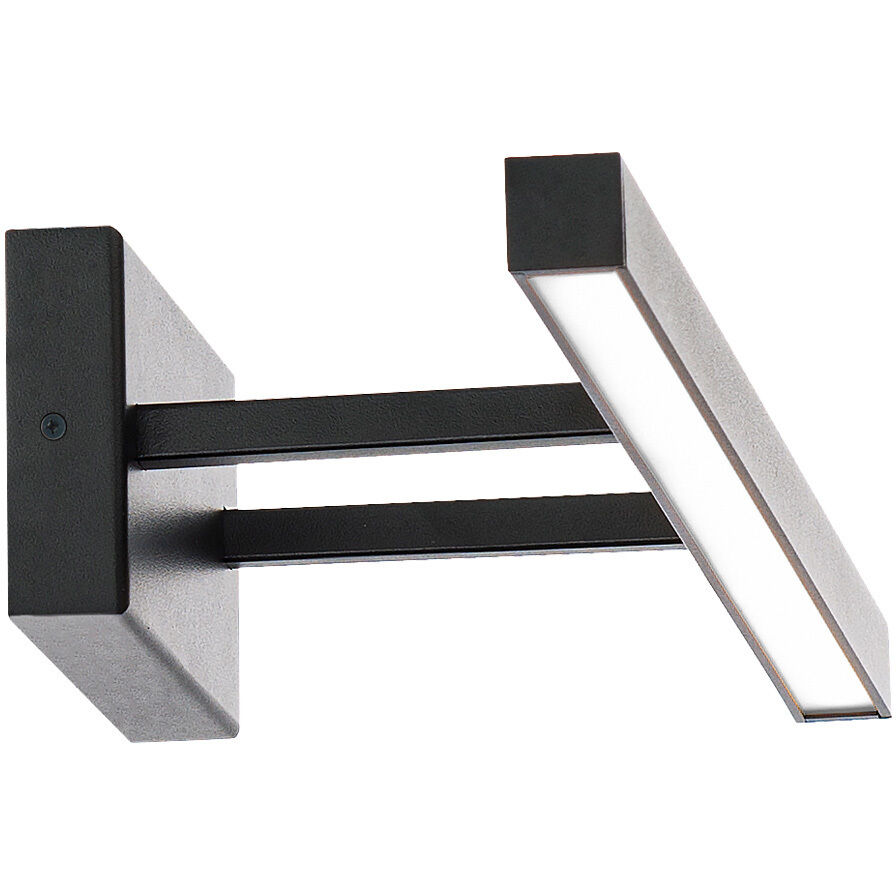 Parallax LED 18 inch Black Bath Vanity & Wall Light in 2700K, dweLED