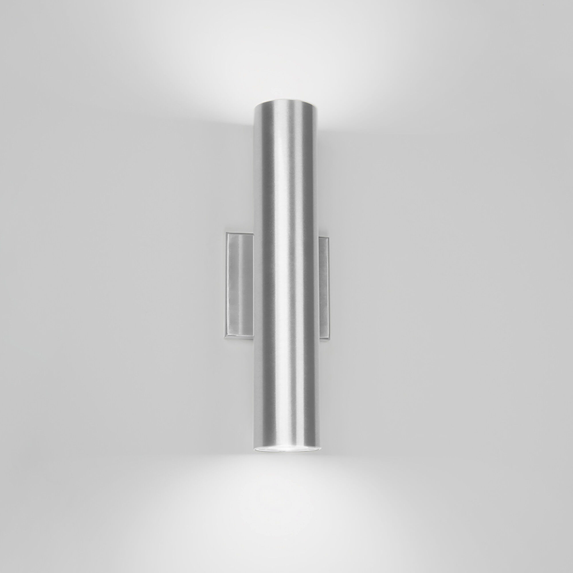 Caliber LED 14 inch Brushed Aluminum Outdoor Wall Light, dweLED