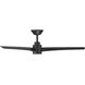 Novelle 52 inch Matte Black Downrod Ceiling Fan