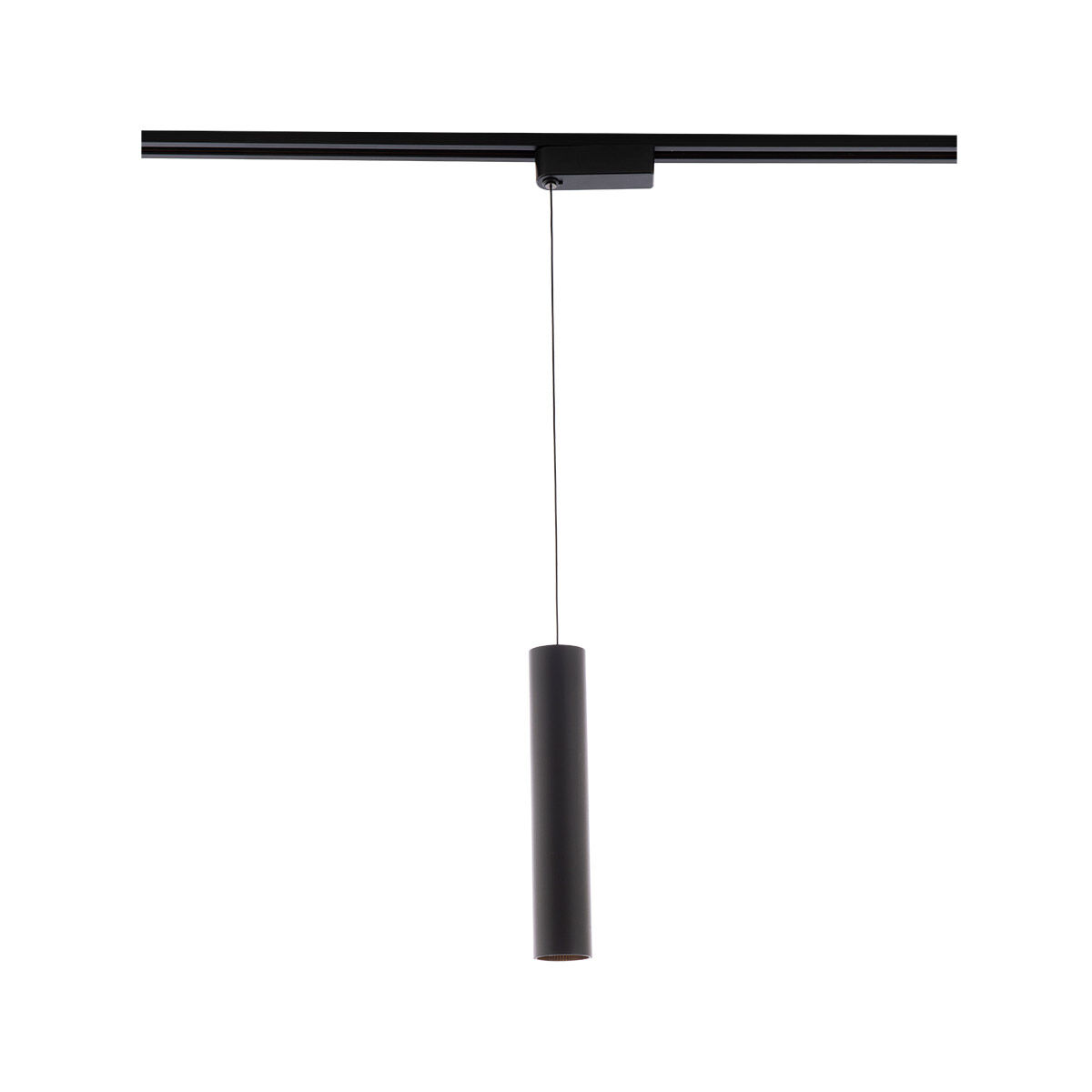 Silo Pendants 1 Light 120 Black/White Track Head Ceiling Light in 2700K, H Track