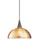 Cosmopolitan 1 Light 12 inch Brushed Nickel Pendant Ceiling Light in 100, Copper, J Track