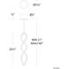 Interlace LED 6 inch Chrome Pendant Ceiling Light, dweLED