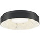 Crackle 1 Light 14.38 inch Black Flush Mount Ceiling Light, dweLED