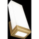 Coltrane Wall Sconce Wall Light in 2700K, Aged Brass, dweLED