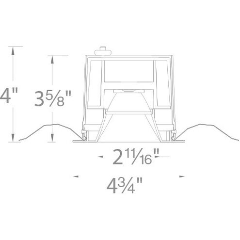 Ocularc Black Recessed Lighting in Narrow, 3000K, Square