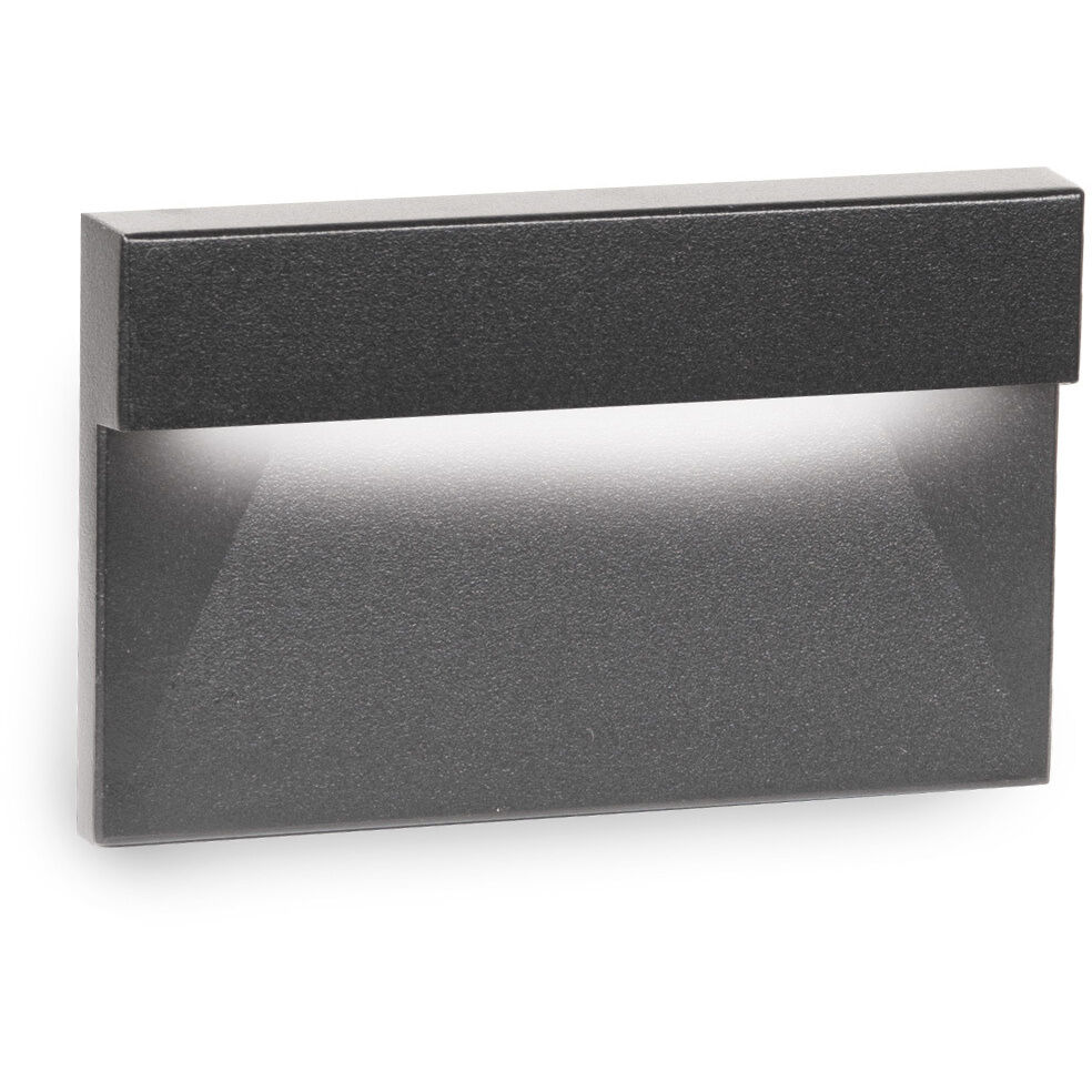 Tyler 12 2 watt Black Step and Wall Lighting in 3000K, WAC Landscape
