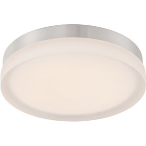 Slice LED 8.88 inch Brushed Nickel Flush Mount Ceiling Light in 3000K, dweLED