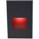 Tyler 120 3.80 watt Black Step and Wall Lighting in Red, WAC Lighting