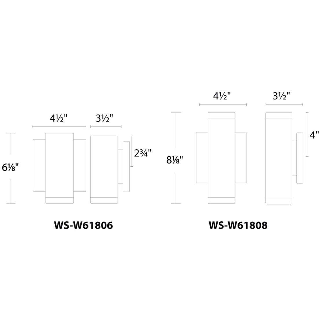 Block LED 8.13 inch Bronze Outdoor Wall Light, dweLED